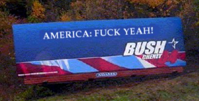 [America: Fuck Yeah! billboard]
